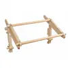 Directo de fábrica, soporte de bordado simple desmontable, soporte de escritorio fijo para punto de cruz, soporte de madera para bordado DIY