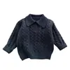 Conjunto de Suéter Estilo Coreano para Bebé Niños de Principios de Primavera, Ropa de Punto con Cuello para Bebés de Primavera y Otoño, Ropa Versátil para Niños Pequeños