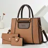 Conjunto de Três Peças de Bolsas para Sogra, Textura Fashion, Bolsa de Ombro Feminina, Bolsa de Mão Grande para o Dia a Dia, Bolsa Transversal Versátil Bolsas