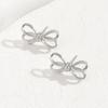 Aretes de Diseño Nicho Estilo Coreano Ins Distintivo Lazo Aretes Combinables Dulce Llorón Estilo Chica Picante Aretes Aretes