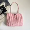 Sazonalidade Outono Inverno Nova Transfronteiriça Bolsa de Pelúcia Moda Fabricante Bolsa de Axila Bolsas Bolsa de Mão Atacado Bolsa de Ombro de Grande Capacidade