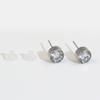 Pendientes de circonita de moda japonesa y coreana para mujer, pequeños y exquisitos, de alta gama, de acero inoxidable, elegantes y combinables.