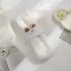 Conjunto de Cuello Cruzado Cálido de Oso Lindo para Mujer Bufanda de Piel de Conejo Sintética para Hombres y Mujeres Invierno Espesado Felpa Suave Bufanda