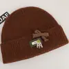Gorro de punto de mezcla de lana estilo coreano, gorro de invierno cálido que cubre las orejas, suave y cómodo, gorro de punto coreano minimalista y versátil