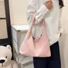 Bolso Tote de Gran Capacidad Estilo Coreano para el Trabajo y el Viaje 2025 Nuevo de Moda Estilo Coreano Bolso de Lona Negra Bolso de Hombro Único