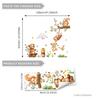 MS6471 Pegatinas de Pared Creativas de Animales Mono Columpiándose Mariposa para Habitación Infantil Fondo del Hogar Decorativo Pegatina de Pared Autoadhesiva