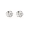 Elegantes y delicados aretes de trébol de cuatro hojas azules con diamantes, versátiles y sofisticados, aretes de lujo ligero de alta gama
