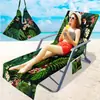 Suministro Exclusivo Transfronterizo de Fundas para Sillas de Playa de Microfibra, Serie de Hojas Impresas Digitalmente en 3D, A partir de una Pieza