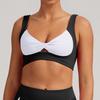 Sujetador de Yoga Ajustado con Bloques de Color Transfronterizos, Sensación Nude y Hermoso Diseño en la Espalda, Sujetador Deportivo para Pilates, Correr, Fitness al Aire Libre, Ropa Interior para Mujer