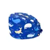 Gorros quirúrgicos estampados con múltiples diseños para hombres y mujeres, combinados con uniformes médicos y de enfermería, con toallas absorbentes de sudor, se pueden estampar con LOGOTIPO