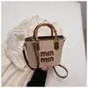 2026 Nueva Moda de Verano Bolso Cesta Tejido de Paja y Bambú Color Block, Bolso Cubo, Bolso de Mano, Bolso de Hombro, Bolso Cruzado para Mujer