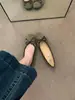 Primer Encuentro: Zapatos planos Mary Jane Ji Wanwan para mujer, punta cuadrada, corte bajo, gamuza, lazo, estilo nuevo 2026, sin cordones