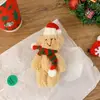 Navidad Lindo Color Rubor Mono Oso de Peluche Celebridad de Internet Bolso Lindo Accesorios de Ropa Colgante de Muñeco Oso de Peluche