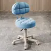 Taburete de Belleza, Taburete Giratorio Ajustable para Salón de Belleza, Taburete de Peluquería, Taburete Redondo para Barbería, Silla Redonda para Maquillaje en Casa