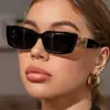 Nuevas Gafas de Sol de Calle de Alto Nivel Europeas y Americanas, Estilo Callejero, Cadena de Diamantes Hueca, Montura Cuadrada, Adelgazantes para Mujer, Modernas y a la Moda, Anti-UV