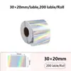 Etiqueta adhesiva térmica láser de venta al por mayor transfronteriza redonda cuadrada imprimible impermeable etiqueta adhesiva térmica adhesivo