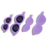 Óculos Criativos de Moda Simulados Pingente de Resina Acessórios de Joias Artesanais DIY Colar Bolsa Chaveiro Pingente Decorativo