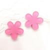 Corazón de Melocotón Color Caramelo Jelly Acrílico Escarchado Corazón Flor de Ciruelo Accesorios DIY Pasador Accesorio para el Cabello Color Gelatina