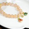 Templo mismo estilo fragante gris porcelana lámina de oro esmalte de color pulsera familia de bestias doradas tres perfecto fragante gris esmalte de color pulsera