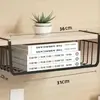 Armario de Almacenamiento para Utensilios de Cocina Estante de Almacenamiento por Capas Gabinete de Almacenamiento con Partición sin Perforaciones Estante Cesta Colgante para Dormitorio