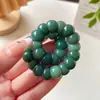 Pulseira Bodhi Cor de Rosa em Formato de Dente de Alho Cortado Redondo com Intestino de Porco para Estudantes, Brinquedo para Torcer os Dedos Alivia o Estresse, Atacado