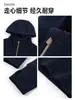 Chamarra Sudadera Azul Marino Ajustada que Ceñe la Cintura para Mujer, Estilo Coreano de Primavera, Hombro Normal Ajustada, Ropa Corta para Yoga