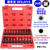 Juego de Llaves de Vaso Hexagonales Delia de 1/2 Pulgada con Llave de Impacto Grande, Punta Integrada, Juego Extendido de Destornilladores Neumáticos H6 H8