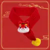 Bufanda linda de Año Nuevo para Gatos y Perros, Accesorio Navideño de Reno para Mascotas, Calentador de Cuello Festivo Rojo para Perros Pequeños
