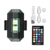 Luz de motocicleta luz LED carro veículo elétrico luz traseira sem fiação carregamento luz de aeronave drone luz de flash de cruzeiro