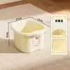 Bacia para Pedilúvio Infantil Desenho Animado Espessa Material PP com Alça Balde para Imersão dos Pés com Massagem Bacia Profunda para Lavar os Pés Dormitório