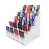 Soporte de exhibición de bolígrafos acrílico, caja de almacenamiento para bolígrafos de gel y bolígrafos de tinta, estante de exhibición, portalápices trapezoidal para supermercados y papelerías