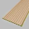 Painéis de grade madeira-plástico com veios de madeira maciça, grade de fibra de bambu-madeira, painel de fundo de TV sem pintura, painéis pequenos da Grande Muralha, painéis de proteção de parede, grade