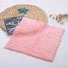 Toalla Cuadrada de Terciopelo Coral, Toalla de Limpieza de Cocina, Toalla Multiusos, Trapo, Toalla Absorbente para Lavar la Cara para Niños Pequeños, Toalla de Mano Absorbente y de Secado Rápido