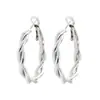 Brincos Argola de Tricô com Textura Torcida Moda Simples para Mulheres Nicho Exclusivo Sensação de Alto Padrão Argolas de Orelha Elegantes Versáteis Acessórios de Brincos