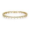 Mecanismo de Cierre Cadena Pulsera de Plata S925 Fila Única Circonita Diamante Artificial Pulsera Venta Directa de Fábrica