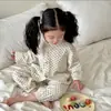 Ropa nueva para niños 2026, conjunto de ropa para el hogar para niños, pijama holgado para niños y niñas, ropa con aire acondicionado para bebés, selección de tops