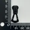 Não. 5 Puxadores de Zíper de Resina, Cabeça de Zíper Preta Eletroforética, Acessório de Fivela de Zíper para Roupas, Zíper de Barraca em Estoque