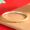 Pulsera de Plata de Moda Nacional para Mujer Pulsera de Plata 999 para Tobillo Patrón de Escamas de Dragón Dorado Trazado Pulsera Abierta de Plata para Mujer con Temperamento