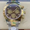 Reloj para Hombre Rolex Daytona Serie 40mm Multifuncional Cronógrafo Incrustado de Diamantes Mecánico Totalmente Automático Aliexpress