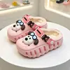 Pantuflas de Algodón Impermeables para Niños y Niñas, Pantuflas Cerradas de Invierno para Interior en Casa, Zapatos de Algodón Felpudo Grueso Antideslizantes para Padres e Hijos