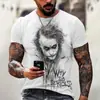 Camiseta Unisex de Manga Corta con Cuello Redondo, Patrón de Payaso DC, Máscara Maligna 3D, Suministro de Fábrica de Estación Independiente de Camarones de Amazon