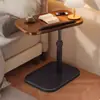 Mesa Lateral Ajustável, Mesa de Estudo Móvel para Sofá, Mesa Ajustável Multifuncional Reversível, Mesa de Cabeceira Móvel para Estudo