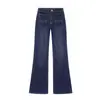 Pantalones Vaqueros Acampanados Plisados de Cintura Alta Estilo Europeo Transfronterizo 2026 Nueva Moda Temperamento Ropa para Mujer Sencillos 5862075