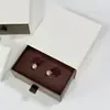 Caja de joyería estilo cajón de fábrica en stock, papel especial con estampado dorado, caja de regalo para empaque de joyería de aretes y collares de perlas