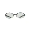 Óculos Meia-Armação com Bordas Douradas para um Look Natural, Adequados para Rostos Redondos, Efeito Emagrecedor, Podem Ser Equipados com Lentes de Grau para Miopia, Armações de Óculos Ovais Retrô, Bloqueio de Luz Azul