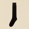 Calcetines de pantorrilla para mujer para primavera y otoño, Calcetines de tubo largos, Calcetines de algodón de color liso, Calcetines holgados versátiles de estilo japonés para adelgazar la presión, Calcetines de pantorrilla JK