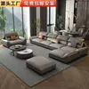 Sofá moderno minimalista para sala de estar, tela tecnológica lavable, resistente a los arañazos de gatos, adecuado para apartamentos pequeños, estilo nórdico de lujo ligero, sofá de tela de línea recta