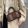 Bolso Boston Retro de Moda para Mujer 2025 Nuevo Principios de Otoño Bolso Concha de Alta Gama para Viajes Diarios Bolso de Hombro Cruzado