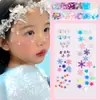 Parche para la Cara Accesorios Faciales Parche Decorativo para la Cara Mariposa Flor Tridimensional Lentejuelas de Cola de Pez Perla Uñas Artísticas Manualidades DIY para Niños Maquillaje de Ojos