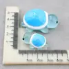 Accesorios de Resina para Tocados DIY Paquete de Materiales de Pegamento Cremoso con Agujero para Funda de Teléfono Móvil Luminosa Hebilla de Zapato de Animal Tortuga Pasador